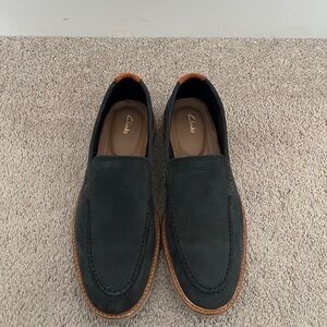 Clarks Men's Navy Blue Loafers